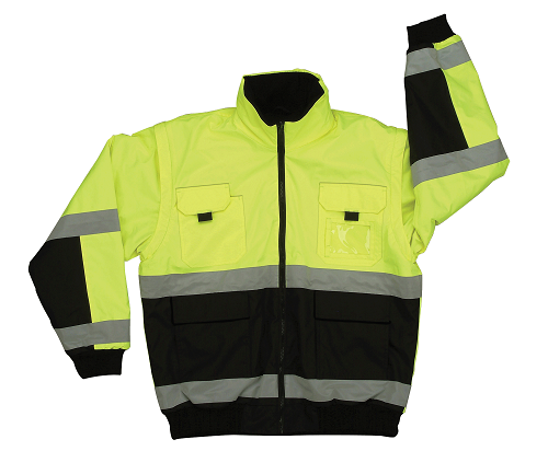 Reversible Lime Bomber Jacket Class 3